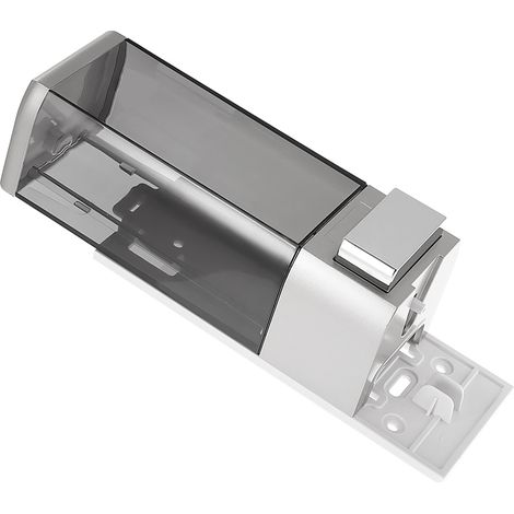 Distributeur de savon liquide mural manuel pour flacon unique de 500 ml, idéal pour les salles de bain, les hôpitaux, les maisons, les hôtels, les bureaux et les écoles. (1/3)