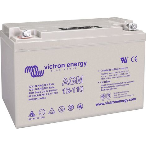 Victron Energy Blue Power BAT412101104 Solarakku 12 V 110 Ah Blei-Gel (B x H x T) 33 x 22 x 17.1 cm (1/4)