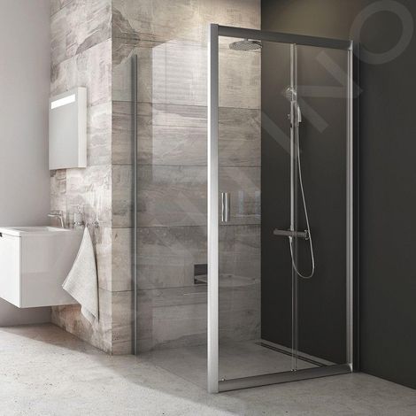 Ravak Blix - Paroi de douche BLPS-90, 870-890 mm, verre satiné/clair 9BH70U00Z1 (1/4)