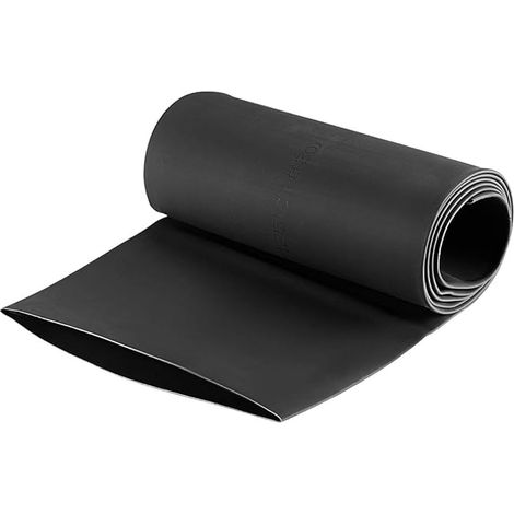 Gaine Thermorétractable 80mm Diamètre 128mm Largeur Plate 2:1 Rapport Manchon Câble Tube Rétractable 1m Noir (1/5)