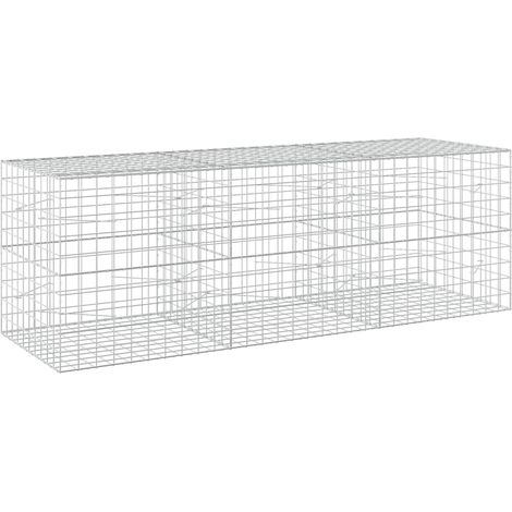Gabion avec fil de 3,5 mm et maille de 10 x 10 cm 300 x 100 x 100 cm - vidaXL (1/5)