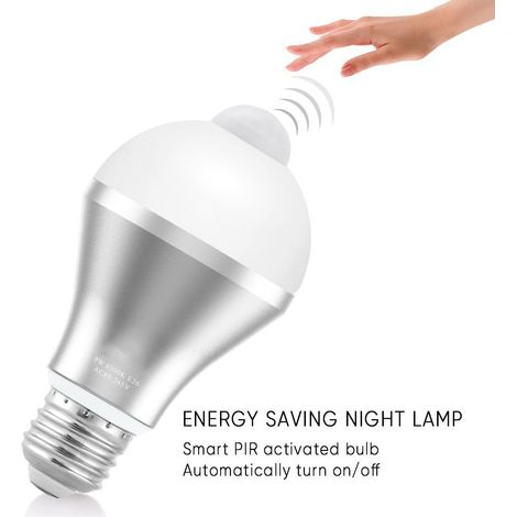 EECOO 9W LED-Bewegungsmelderlampe, intelligente PIR-Beleuchtung mit automatischer Ein-/Ausschaltfunktion, Sicherheit im Innen- und Außenbereich (1/3)