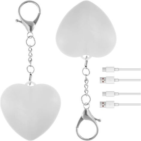 Lampe De Sac À Main Portable,2pcs Purse Light,Coeur Atmosphère Lumière,Sensor Touch Activated Light,Rechargeable USB LED Porte-Clés,Lumières de Sac À Main,Cadeaux pour Les Mères et Les Copines