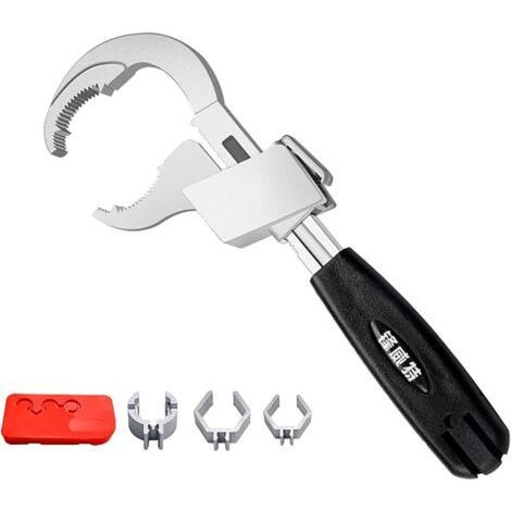 Clé à molette multifonctionnelle 80mm – Longueur 270mm – Acier inoxydable – Pour robinets de salle de bain et bidets (1/5)