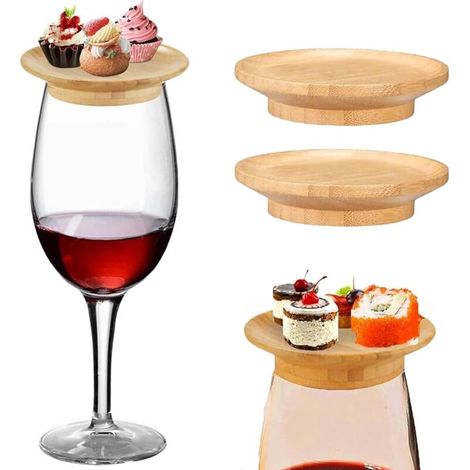 2 pezzi di decorazioni per salumi in bicchieri da vino, bicchieri d'acqua, piattini da antipasto, decorazioni per salumi in bicchieri da cocktail, tagliere per salumi per bicchieri da vino, flûte da c (1/5)