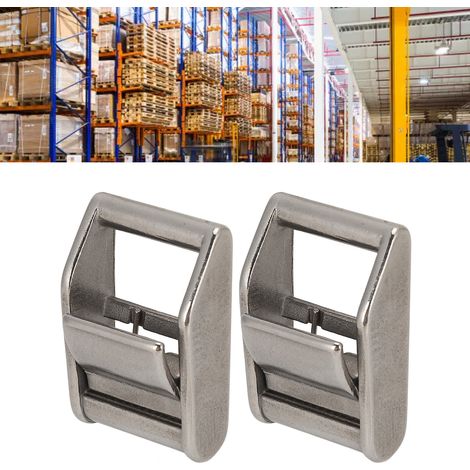 2 Pièces Fermoirs à Clapet en Acier Inoxydable 316, Sangle de Chargement Résistante 27mm pour Arrimage de Marchandises