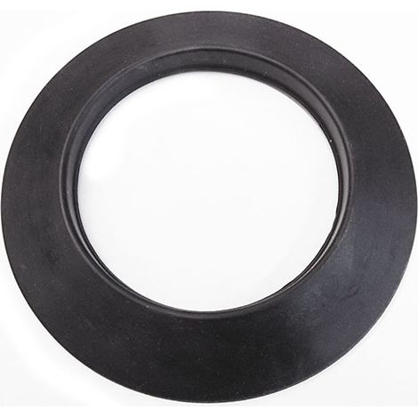 Roseta negra de silicona DN 60 mm diámetro exterior 110 mm. conducto de humos de pellet