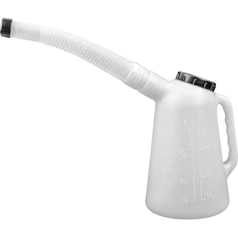 Faithfull 1 L Plastic Oil Pourer with 185mm Flexible Spout and Screw Cap