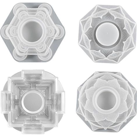 Kerzenhalterform, Zement- und Betonform, lotusförmiger Teelichthalter, Harzformen