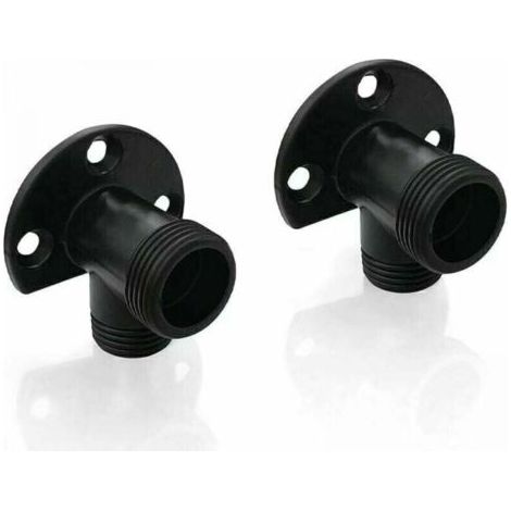 Oberflächenmontage-Konvertierung, NPT 1/2 Stecker auf G 3/4 Stecker, 2-teiliges mattschwarzes Montageset zum Anschluss von Schläuchen an freiliegende Wasserhähne, FLITI Thermostat-Mischbatterien