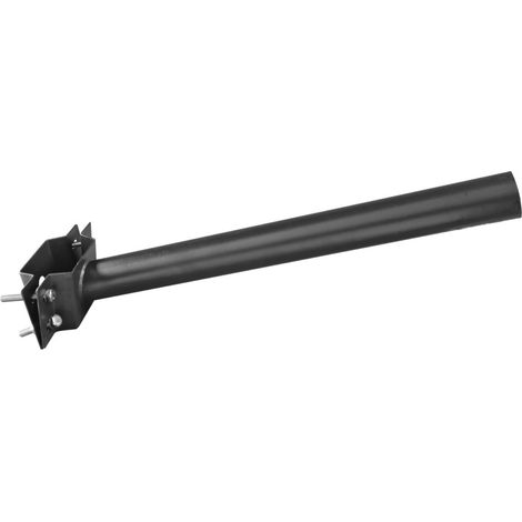 Jandei - Support pour lampadaire LED couleur NOIR tube 47mm pour poteau ou mur Accessoires