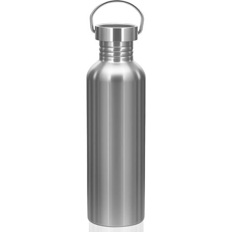 Bouteille En Acier Inoxydable - 1 L - Couvercle Anti-Fuite - Pour Sport École Extérieur - Base Antidérapante Poignée Intégrée (1/5)