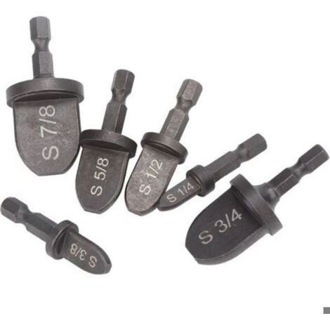 Lot de 6 outils d’emboutissage pour tube cuivre – hexagone – expansion de tuyau (1/5)