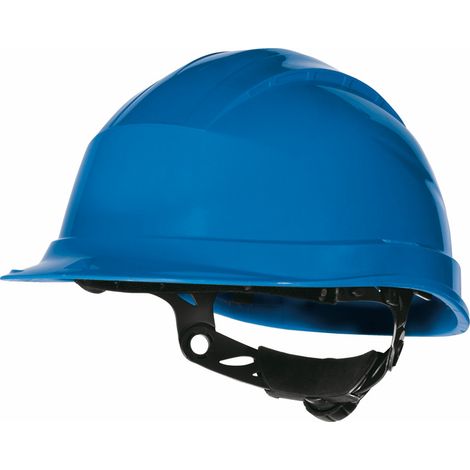 CASQUE DE CHANTIER BLEU SERRAGE CRÉMAILLÈRE DELTA PLUS - D020QUARUP30 (1/4)