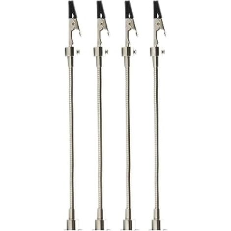 Lot de 4 pinces à souder, pinces à souder réglables, col de cygne flexible, bras en métal, pinces crocodiles pour réparation électronique, peinture, bijoux (1/5)