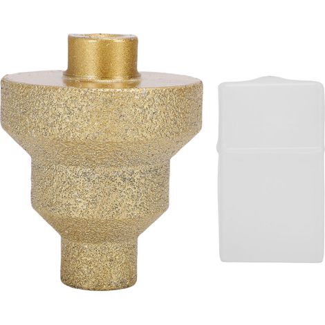 Foret étagé diamanté brasé, alésoir conique multicouche, filetage M10, diamètres 20 mm, 35 mm et 50 mm