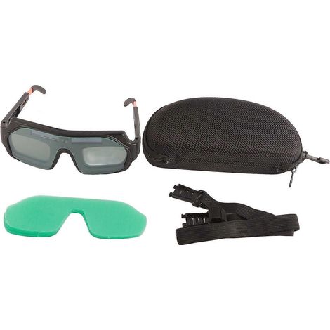 Lunettes de soudage à assombrissement automatique, lunettes de protection solaire en polycarbonate pour soudeurs et braseurs