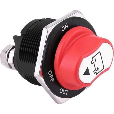 Interruttore di isolamento batteria auto on/off Max 32V DC 200A CONT 300A INT (1/4)