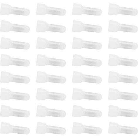 Kit de 1000 connecteurs de câbles à sertir transparents en nylon, à extrémité fermée, CE1 (1/5)