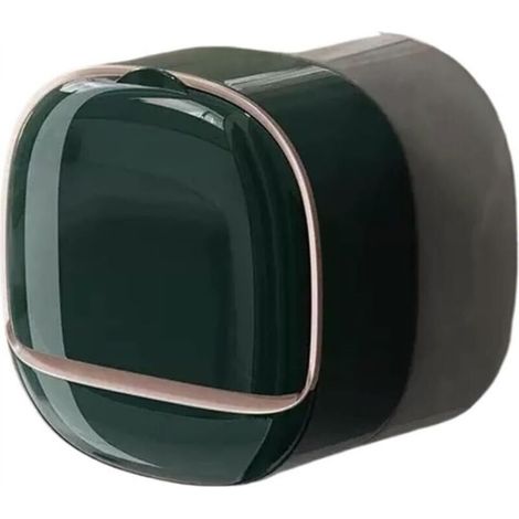 Portasapone da doccia, portasapone sospeso con gocciolatoio per riporre oggetti in bagno (verde)