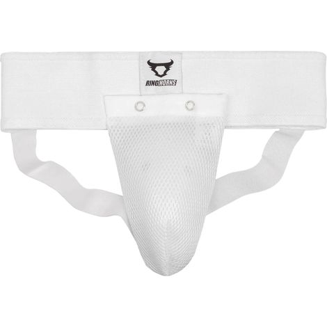 Protector inguinal Ringhorns Charger Suspensor Blanco XL