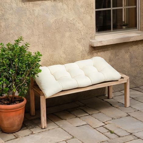 Coussin d'assise banc 2 places extérieur 110 cm 110 x 48 x 8 cm (1/5)