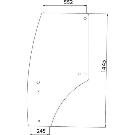Vitre de porte UNIVERSEL R198624N (1/2)