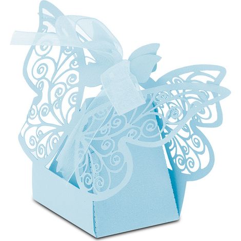 100 hellblaue Gastgeschenkboxen für Hochzeiten, Geburtstage, Partydekorationen, Geschenkboxen, Schokolade, Süßwaren (1/5)