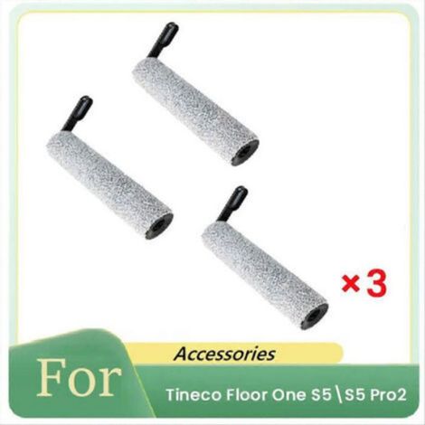 Lot de 3 brosses rotatives de rechange pour aspirateur eau et poussière Tineco Floor One S5/S5 Pro2