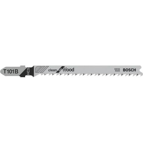 Bosch Accessories 2608630030 Lama per seghetto alternativo T 101 B - Clean for Wood 5 pz.