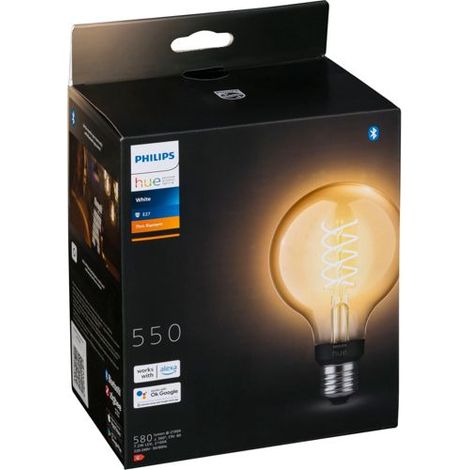 Philips Hue White Filament E27 Globe G93 550lm (1/2)
