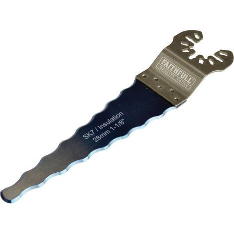 Faithfull Multi-Tool Insulation Foam Wavy Edge Cutting Blade – 100mm, SK7 High-Speed Steel (1/3)