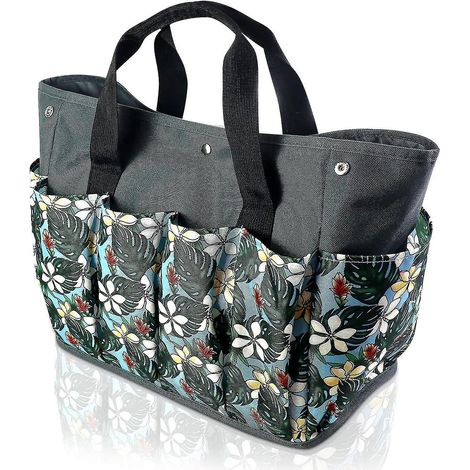 Gartengerätetasche, Gartenorganizer mit 10 Oxford-Taschen, wasserdicht und robust, für Männer und Frauen, ideal zur Aufbewahrung Ihrer Werkzeuge im Innen- und Außenbereich. (1/5)