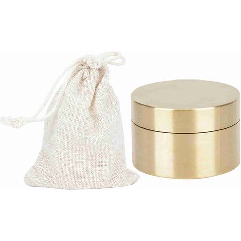 Scatola rotonda in ottone, impermeabile, resistente alla pioggia, per uso esterno contenitore sigillato per gioielli in metallo e componenti antipolvere. (1/5)