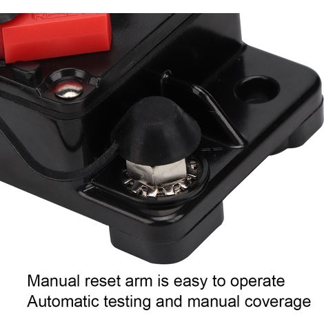Disyuntor reutilizable de 12 V 30 A/40 A/60 A para audio de automóvil con protección térmica.