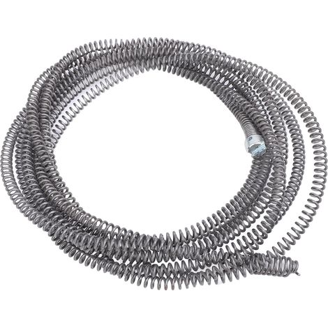 Déboucheur à ressort avec câble de 16 mm pour toilettes, plomberie, déboucheur de canalisations et d'égouts pour la maison, la cuisine et la salle de bain, 3 mètres / 9,8 pieds (1/5)