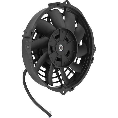 Ventilateur de refroidissement universel électrique noir de 7 pouces pour radiateur, 10 pales, ventilateur mince à pousser/tirer, 12 V CC, pour voitures (1/5)