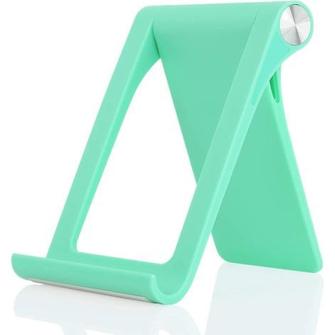 Verstellbarer Handyhalter mit mehreren Winkeln für iPhone 14, 13, 12, 11 Pro Max, XS, XR, 8 Plus, 6, 7, Samsung Galaxy S22, S21, S10, S7 Edge, S6, Android (grün) (1/5)