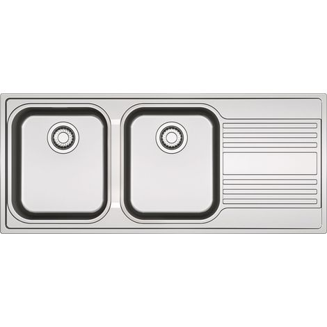 Franke RPX 621. Tipo di lavello: Lavello ad incasso, Forma del lavandino: Rettangolare, Materiale del lavandino: Acciaio inox. Larghezza: 1160 mm, Profondità: 500 mm, Larghezza del c... - 101.0358.154 (1/2)