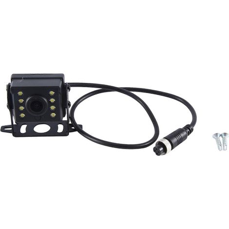 Cámara de marcha atrás de 24 V, imagen de marcha atrás, cámara trasera HD LED, visión nocturna, resistente al agua, universal, color negro. (1/5)