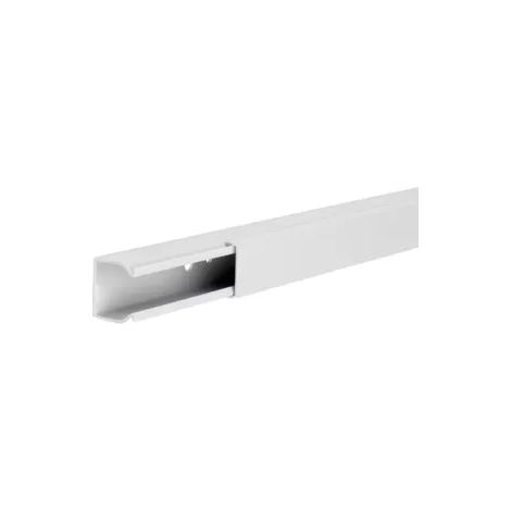 2 Meter Hager Installationskanal PVC LF, 25 x 25 x 2.000 mm, verkehrsweiß
