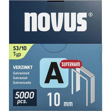 Grapas novus tipo 53 alambre fino 10 mm 5000 uds