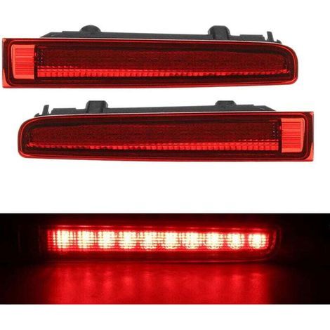 2 Pièces Troisième Feu Stop Haute Porte Arrière Lampe pour Volkswagen T5 T6 2003-2016 Rouge (1/4)