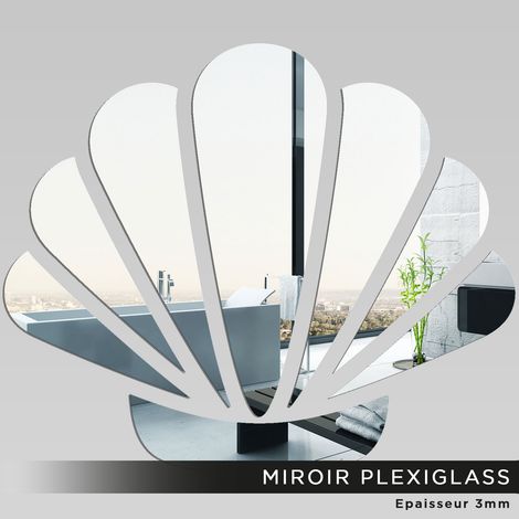 Miroir Plexiglass - Coquillage - 60x71 cm (1/2)