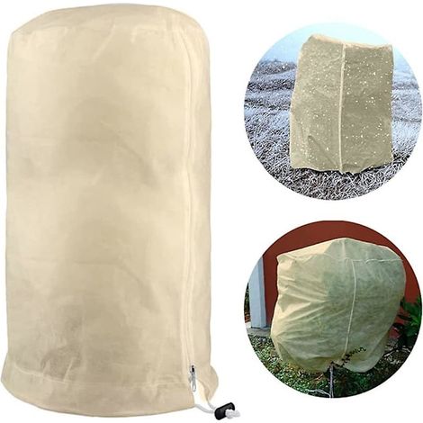 Protection hivernale pour plantes, housse pour oliviers et autres arbres, beige, 60×80cm - AquaForge (1/4)