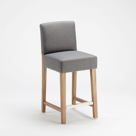 Holzbar und Küchenhocker aus 63cm Höhe Design Comfort L - Shabby Grau (1/5)