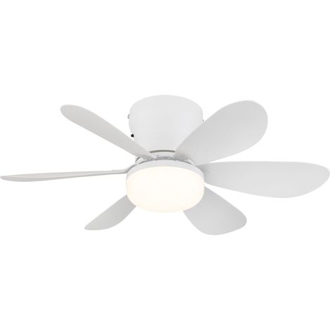 Ceiling Fan Delores White with LED & Remote