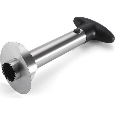 Cortador y descorazonador de piña de acero inoxidable: cuchilla afilada para rodajas y cubos. (1/4)