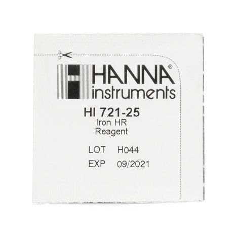 HI 721-25 Réactifs pour miniphotomètre à fer, 25 tests