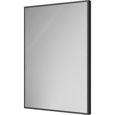 Colore Brandon Matt Black Aluminium Framed 500mm x 700mm Mirror (1/5)